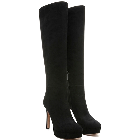 Veronica Beard Shoes - NWT$695 Veronica Beard Suede Dali Knee High Stiletto Heeled Boots in Black Sz 9